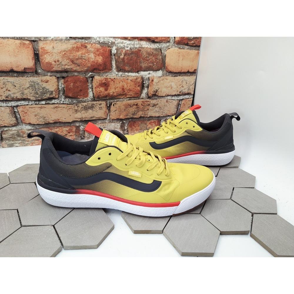 Men Sz 8 Vans UltraRange EXO MTE Sulphur Yellow Red Bruce Lee Rare White Black
